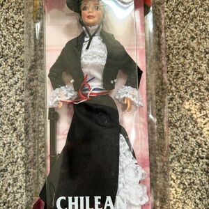 Chilean Doll in Black and White Outfit vintage 90’s Barbie’s